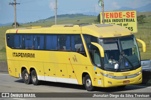 Viação Itapemirim 60095 na cidade de Canas, São Paulo, Brasil, por Jhonatan Diego da Silva Trevisan. ID da foto: 10451140.