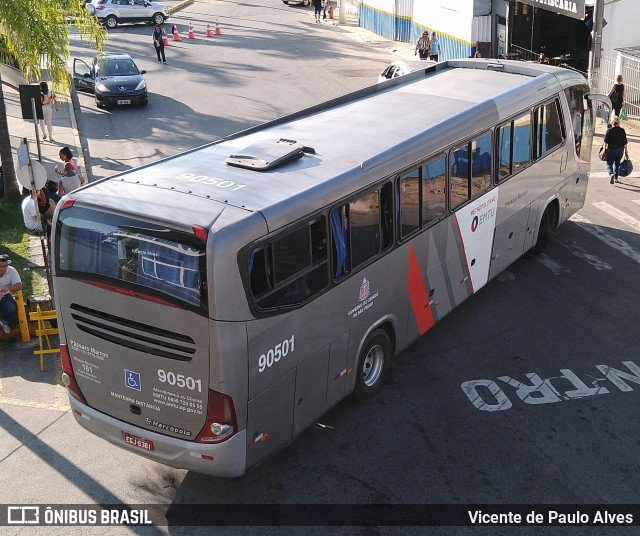 Empresa de Ônibus Pássaro Marron 90501 na cidade de Aparecida, São Paulo, Brasil, por Vicente de Paulo Alves. Número da foto: #10450899.