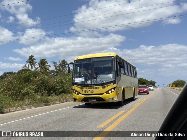 Viação Nordeste 1481 na cidade de Macaíba, Rio Grande do Norte, Brasil, por Alison Diego Dias da Silva. Número da foto: #10450127.