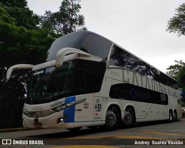 Auto Viação Catarinense 319306 na cidade de São Paulo, São Paulo, Brasil, por Andrey  Soares Vassão. Número da foto: #10451755.