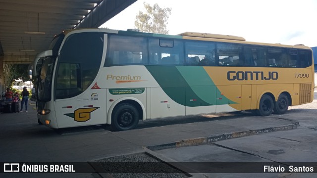 Empresa Gontijo de Transportes 17090 na cidade de Cruz das Almas, Bahia, Brasil, por Flávio  Santos. ID da foto: 10452038.