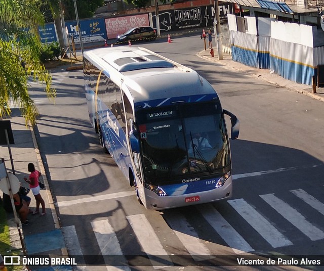 Viação Cometa 15110 na cidade de Aparecida, São Paulo, Brasil, por Vicente de Paulo Alves. ID da foto: 10450687.