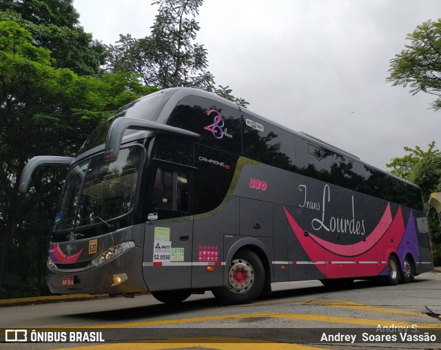 TransLourdes Transporte e Fretamento 220 na cidade de São Paulo, São Paulo, Brasil, por Andrey  Soares Vassão. ID da foto: 10451847.