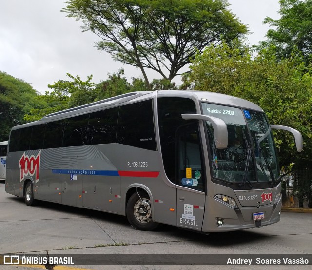 Auto Viação 1001 RJ 108.1225 na cidade de São Paulo, São Paulo, Brasil, por Andrey  Soares Vassão. Número da foto: #10451857.