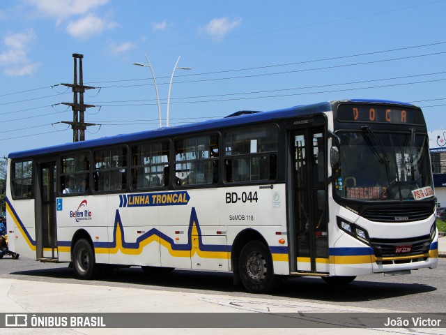 Belém Rio Transportes BD-044 na cidade de Belém, Pará, Brasil, por João Victor. ID da foto: 10452960.