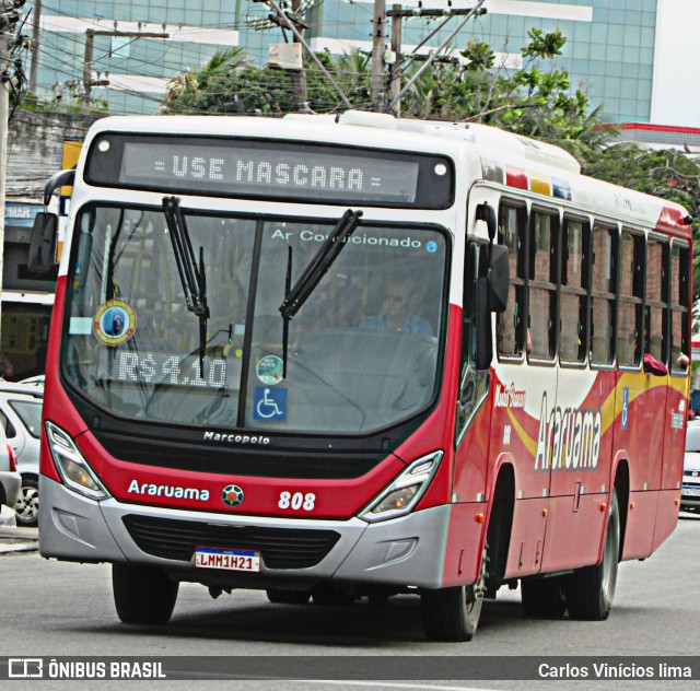 Viação Montes Brancos 808 na cidade de Araruama, Rio de Janeiro, Brasil, por Carlos Vinícios lima. ID da foto: 10452040.