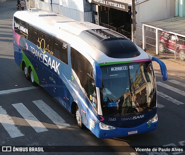 Trans Isaak Turismo 1545 na cidade de Aparecida, São Paulo, Brasil, por Vicente de Paulo Alves. Número da foto: #10452648.