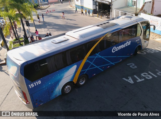 Viação Cometa 15110 na cidade de Aparecida, São Paulo, Brasil, por Vicente de Paulo Alves. ID da foto: 10452636.