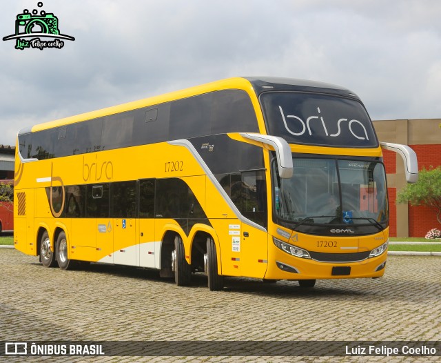 Brisa Ônibus 17202 na cidade de Juiz de Fora, Minas Gerais, Brasil, por Luiz Felipe Coelho. Número da foto: #10452529.
