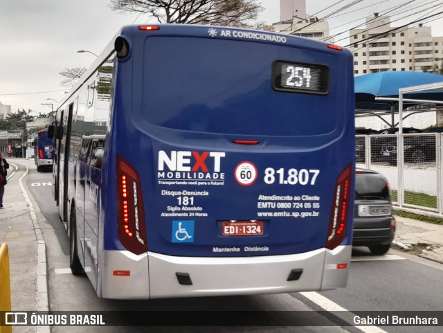 Next Mobilidade - ABC Sistema de Transporte 81.807 na cidade de São Bernardo do Campo, São Paulo, Brasil, por Gabriel Brunhara. ID da foto: 10450473.