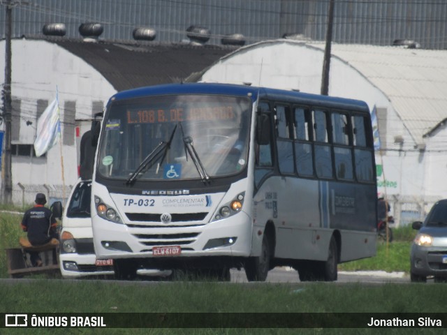 Transporte Complementar de Jaboatão dos Guararapes TP-032 na cidade de Jaboatão dos Guararapes, Pernambuco, Brasil, por Jonathan Silva. ID da foto: 10453231.