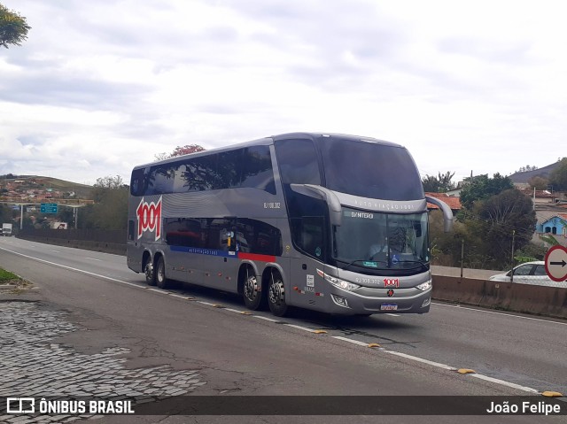 Auto Viação 1001 RJ 108.302 na cidade de Queluz, São Paulo, Brasil, por João Felipe. ID da foto: 10454200.