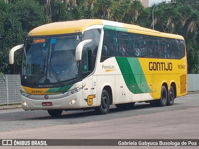 Empresa Gontijo de Transportes 19340 na cidade de Curitiba, Paraná, Brasil, por Gabriela Gabyuca Busologa de Poa. ID da foto: 10455764.