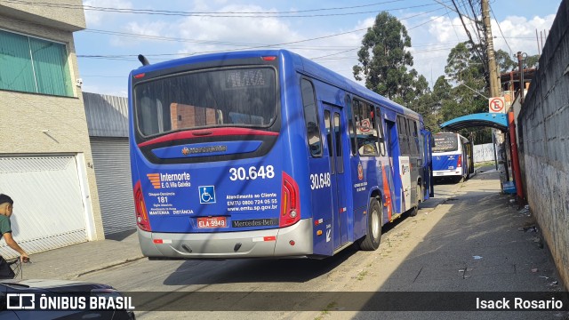 Empresa de Ônibus Vila Galvão 30.648 na cidade de Guarulhos, São Paulo, Brasil, por Isack Rosario. ID da foto: 10453969.