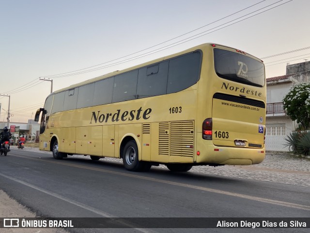 Viação Nordeste 1603 na cidade de Assu, Rio Grande do Norte, Brasil, por Alison Diego Dias da Silva. Número da foto: #10455596.