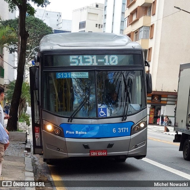 Viação Paratodos > São Jorge > Metropolitana São Paulo > Mobibrasil 6 3171 na cidade de São Paulo, São Paulo, Brasil, por Michel Nowacki. Número da foto: #10455606.
