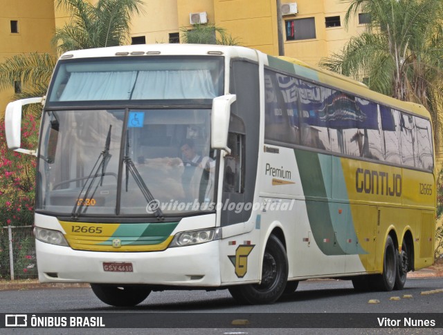 Empresa Gontijo de Transportes 12665 na cidade de Uberaba, Minas Gerais, Brasil, por Vitor Nunes . Número da foto: #10453697.