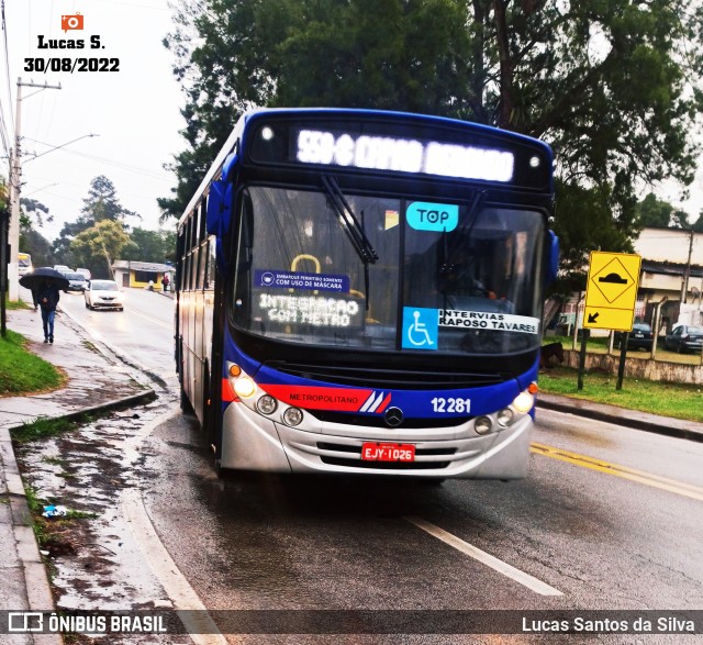 Auto Viação Bragança Metropolitana > Viação Raposo Tavares 12.281 na cidade de Embu-Guaçu, São Paulo, Brasil, por Lucas Santos da Silva. Número da foto: #10454027.