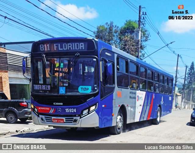 Viação Miracatiba 15.924 na cidade de Embu-Guaçu, São Paulo, Brasil, por Lucas Santos da Silva. Número da foto: #10454038.
