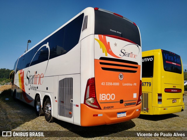 Starline Turismo 1800 na cidade de Aparecida, São Paulo, Brasil, por Vicente de Paulo Alves. ID da foto: 10455898.