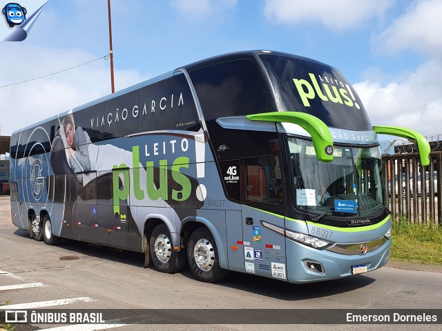 Viação Garcia 88027 na cidade de Porto Alegre, Rio Grande do Sul, Brasil, por Emerson Dorneles. Número da foto: #10453836.