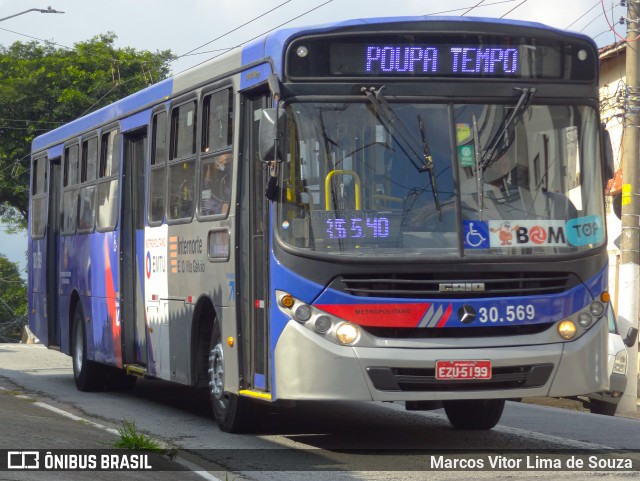 Empresa de Ônibus Vila Galvão 30.569 na cidade de São Paulo, São Paulo, Brasil, por Marcos Vitor Lima de Souza. Número da foto: #10453203.
