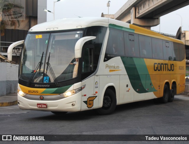 Empresa Gontijo de Transportes 18265 na cidade de Rio de Janeiro, Rio de Janeiro, Brasil, por Tadeu Vasconcelos. ID da foto: 10459476.