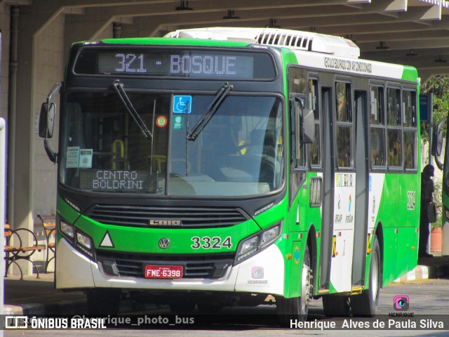 VB Transportes e Turismo 3324 na cidade de Campinas, São Paulo, Brasil, por Henrique Alves de Paula Silva. ID da foto: 10458399.