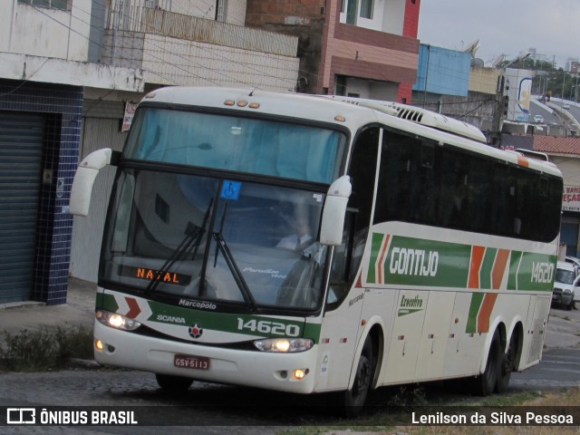 Empresa Gontijo de Transportes 14620 na cidade de Caruaru, Pernambuco, Brasil, por Lenilson da Silva Pessoa. ID da foto: 10456372.