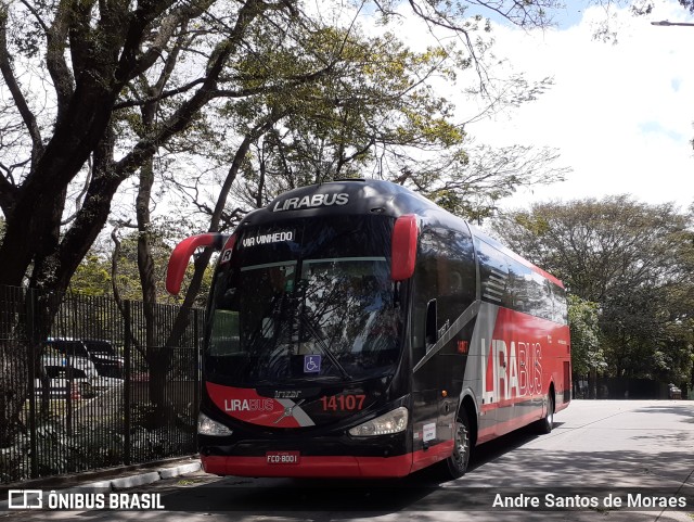 Lirabus 14107 na cidade de São Paulo, São Paulo, Brasil, por Andre Santos de Moraes. Número da foto: #10457555.