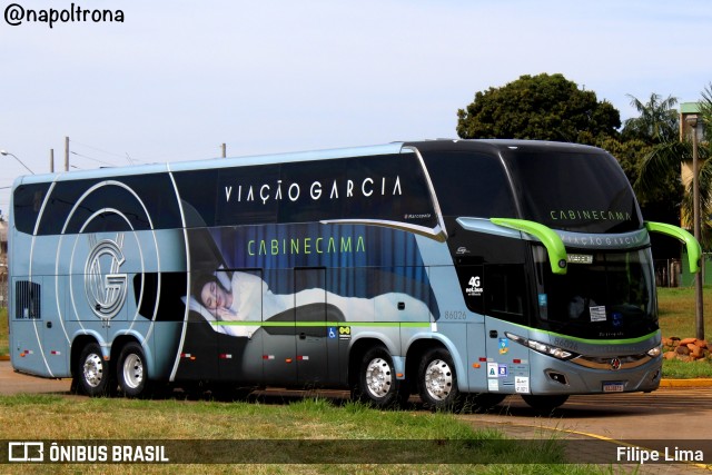 Viação Garcia 86026 na cidade de Campo Mourão, Paraná, Brasil, por Filipe Lima. Número da foto: #10459064.