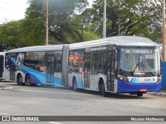 Next Mobilidade - ABC Sistema de Transporte 8309 na cidade de São Paulo, São Paulo, Brasil, por Nicolas Matheusz. ID da foto: 10457940.