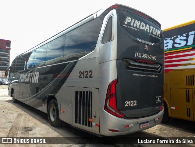 Pindatur Transporte e Turismo 2122 na cidade de São Paulo, São Paulo, Brasil, por Luciano Ferreira da Silva. ID da foto: 10458701.