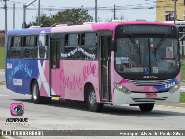 Expresso CampiBus 2249 na cidade de Campinas, São Paulo, Brasil, por Henrique Alves de Paula Silva. ID da foto: 10456862.