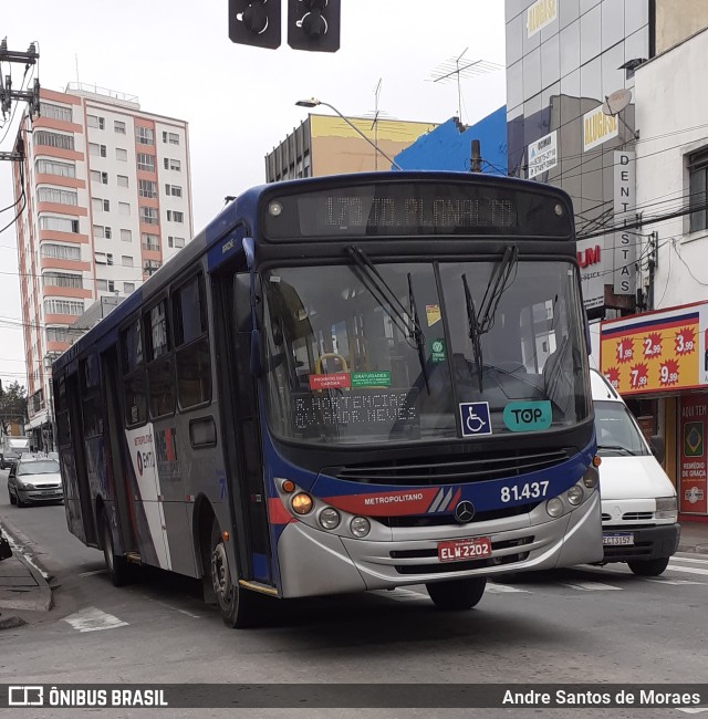 Next Mobilidade - ABC Sistema de Transporte 81.437 na cidade de Santo André, São Paulo, Brasil, por Andre Santos de Moraes. ID da foto: 10457331.