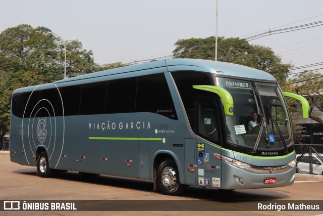 Viação Garcia 8145 na cidade de Maringá, Paraná, Brasil, por Rodrigo Matheus. Número da foto: #10458316.