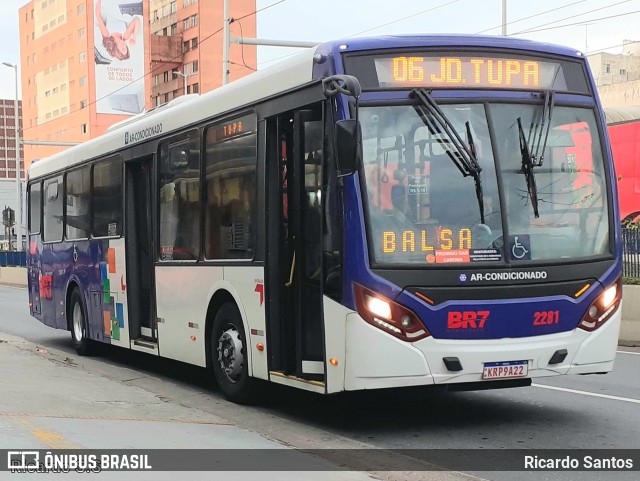 BR7 Mobilidade 2281 na cidade de São Bernardo do Campo, São Paulo, Brasil, por Ricardo Santos. Número da foto: #10458452.