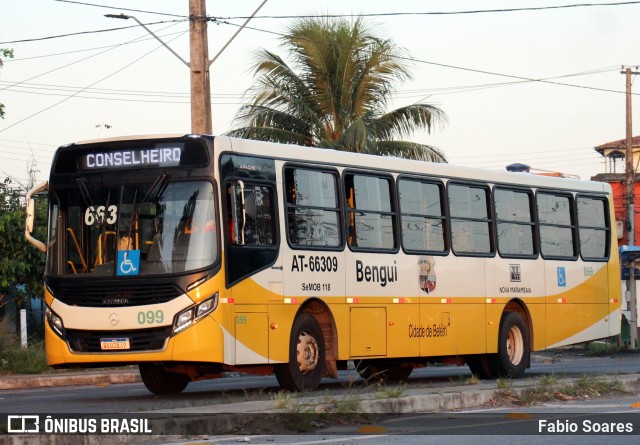 Empresa de Transportes Nova Marambaia AT-66309 na cidade de Belém, Pará, Brasil, por Fabio Soares. ID da foto: 10459389.