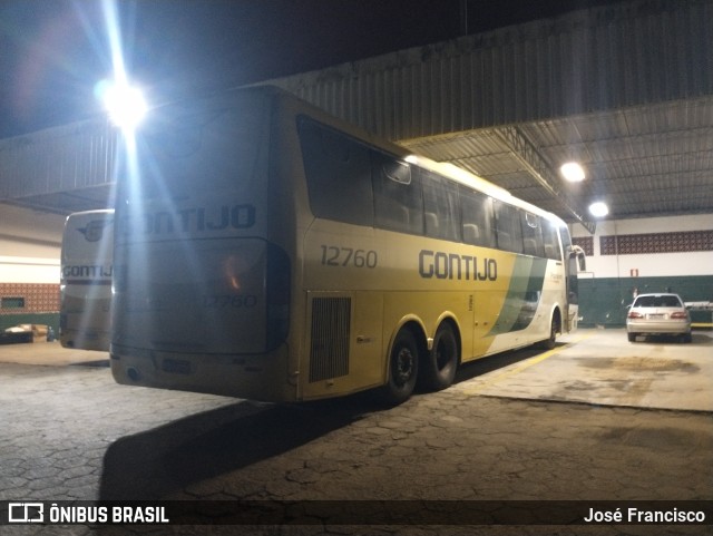 Empresa Gontijo de Transportes 12760 na cidade de Mantena, Minas Gerais, Brasil, por José Francisco. ID da foto: 10459376.