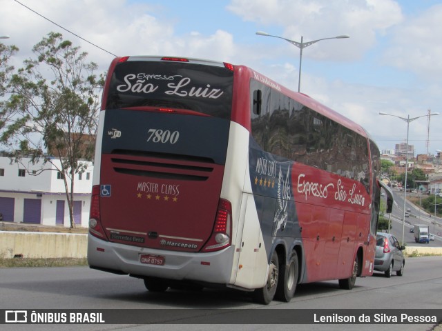 Expresso São Luiz 7800 na cidade de Caruaru, Pernambuco, Brasil, por Lenilson da Silva Pessoa. Número da foto: #10456394.