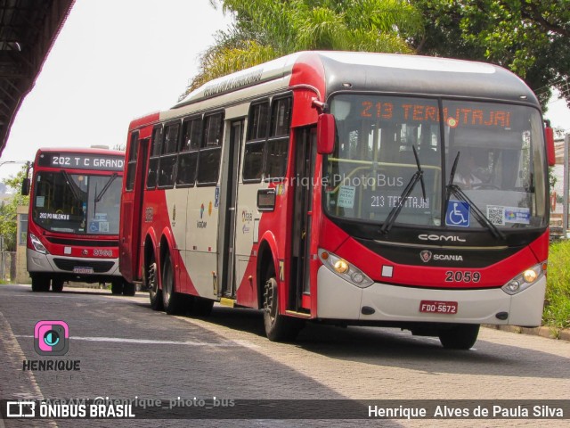 Itajaí Transportes Coletivos 2059 na cidade de Campinas, São Paulo, Brasil, por Henrique Alves de Paula Silva. Número da foto: #10456867.