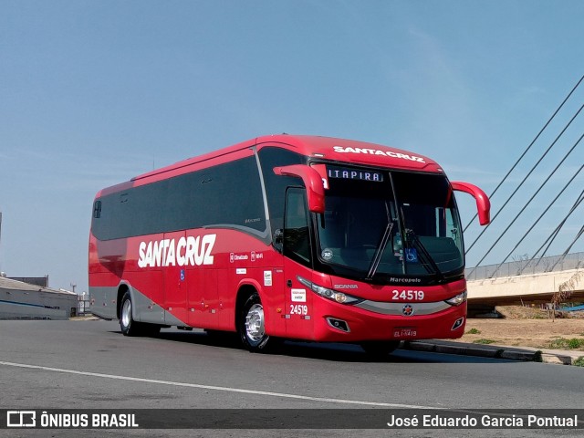 Viação Santa Cruz 24519 na cidade de Campinas, São Paulo, Brasil, por José Eduardo Garcia Pontual. Número da foto: #10462263.