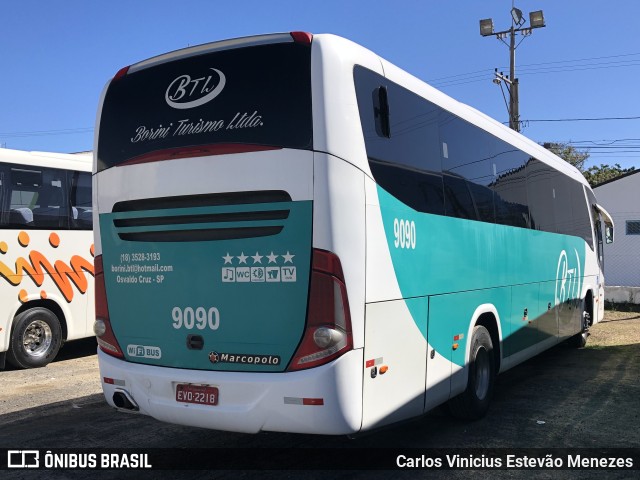 BTL - Borini Turismo 9090 na cidade de Cachoeira Paulista, São Paulo, Brasil, por Carlos Vinicius Estevão Menezes. Número da foto: #10460260.
