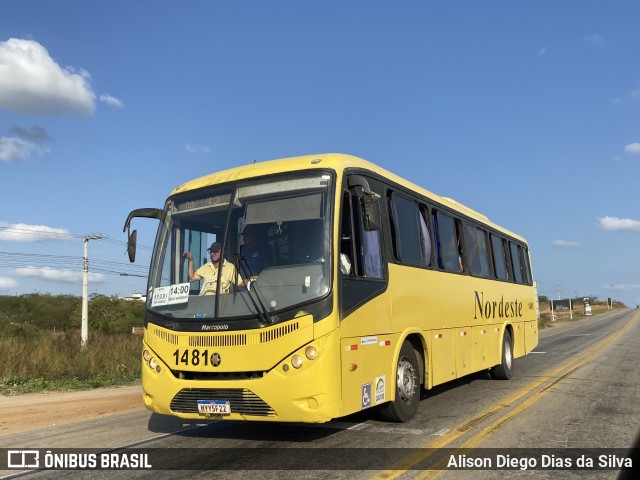 Viação Nordeste 1481 na cidade de Riachuelo, Rio Grande do Norte, Brasil, por Alison Diego Dias da Silva. Número da foto: #10461406.