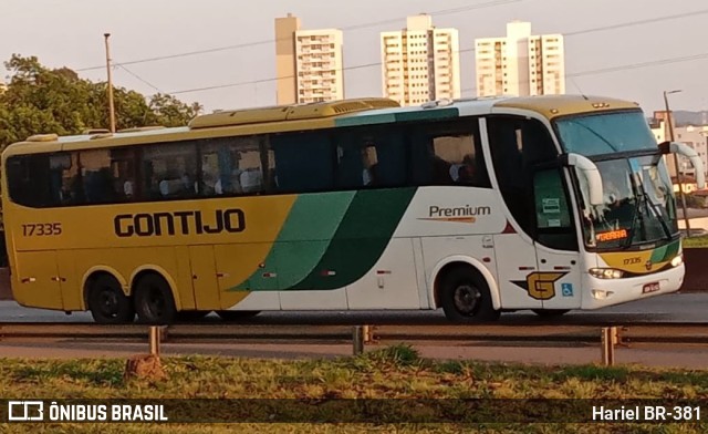 Empresa Gontijo de Transportes 17335 na cidade de Betim, Minas Gerais, Brasil, por Hariel BR-381. ID da foto: 10459983.