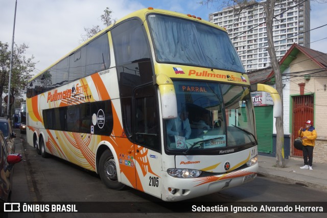 Pullman Setter 2105 na cidade de Santiago, Santiago, Metropolitana de Santiago, Chile, por Sebastián Ignacio Alvarado Herrera. Número da foto: #10461976.