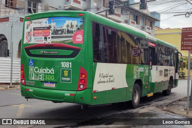 Viação Paraense Cuiabá Transportes 1081 na cidade de Cuiabá, Mato Grosso, Brasil, por Leon Gomes. Número da foto: #10460690.