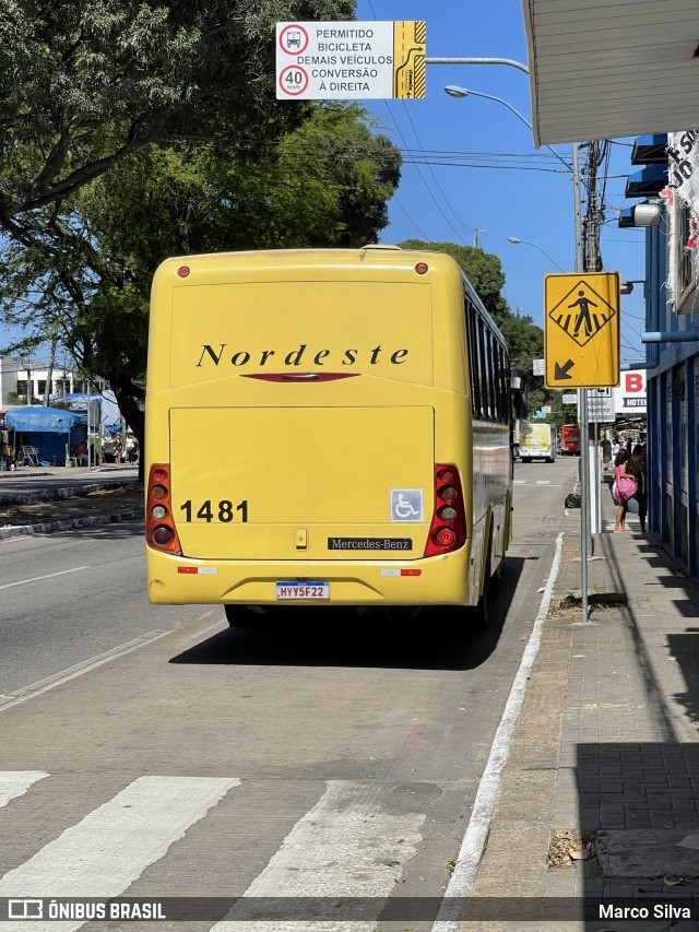 Viação Nordeste 1481 na cidade de Natal, Rio Grande do Norte, Brasil, por Marco Silva. Número da foto: #10461541.