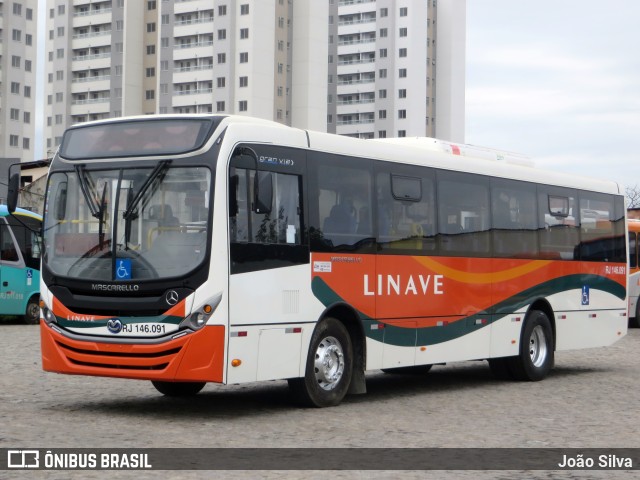 Linave Transportes RJ 146.091 na cidade de Nova Iguaçu, Rio de Janeiro, Brasil, por João Silva. ID da foto: 10461613.