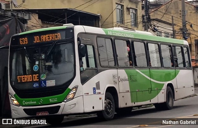 Caprichosa Auto Ônibus B27127 na cidade de Rio de Janeiro, Rio de Janeiro, Brasil, por Nathan Gabriel. ID da foto: 10460335.